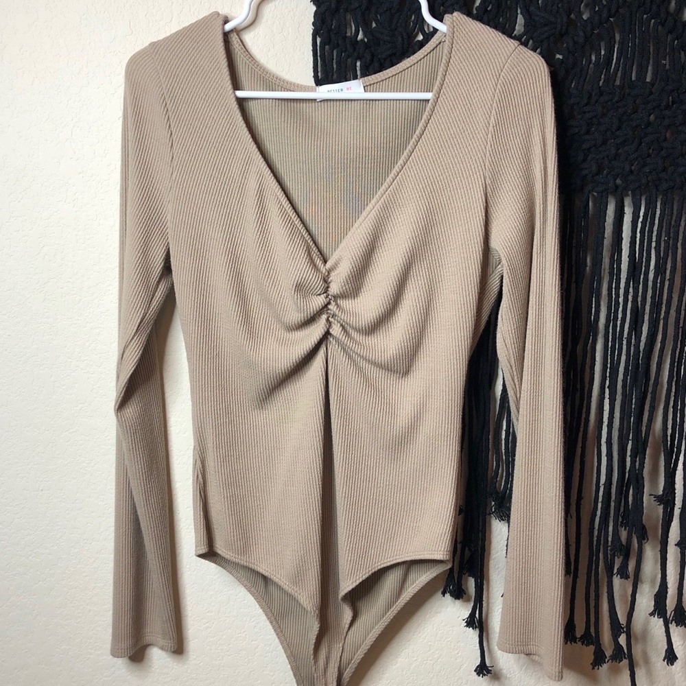 taupe bodysuit